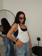 Canotta DOUBLE bianca