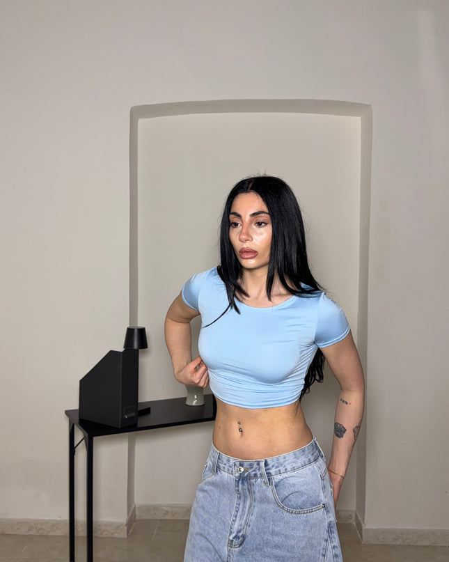 T-shirt BASIC CROP