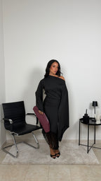 DRESS FRAIS BLACK